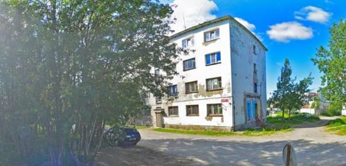 Панорама дома обл. Мурманская, р-н. Кольский, пгт. Мурмаши, ул. Цесарского, д. 12 А