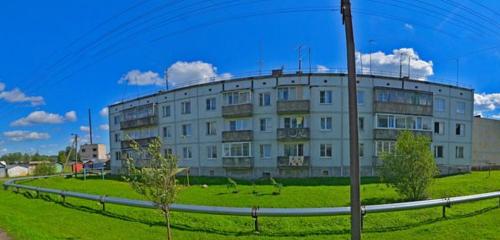 Панорама дома обл. Ленинградская, р-н. Кировский, с. Шум, ул. Советская, д. 1.
