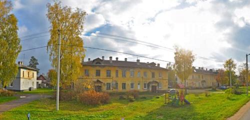 Панорама дома обл. Ленинградская, р-н. Волосовский, п. Кикерино, ул. Ломакина, д. 13