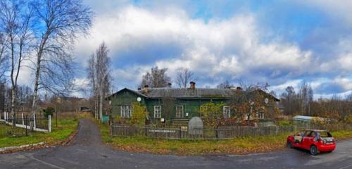 Панорама дома обл. Ленинградская, р-н. Тихвинский, г. Тихвин, пер. Железнодорожный, д. 14