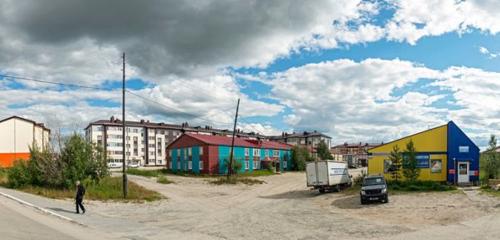 Панорама дома АО. Ямало-Ненецкий, р-н. Пуровский, пгт. Уренгой, мкр. 1-й, д. 7